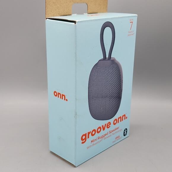 Groove Onn Mini Rugged Speaker Bluetooth Wireless Grey Open Box New - Picture 4 of 9